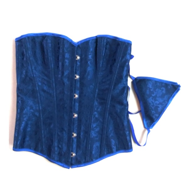 Unbranded Tops - 2/$15 Sexy Royal Blue Corset NWOT